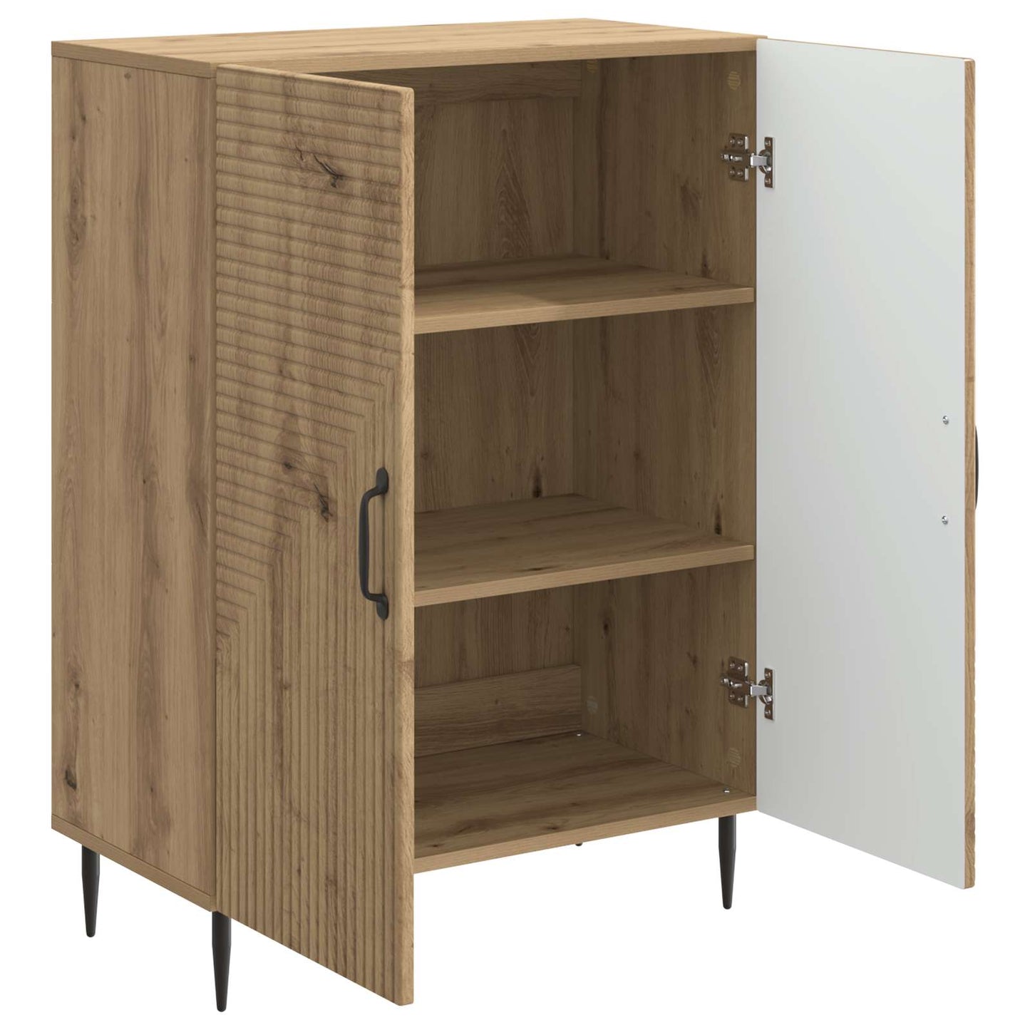 vidaXL Πλαϊνό γραφείο Artisan Δρυς 66 x 34,5 x 89,5 εκ