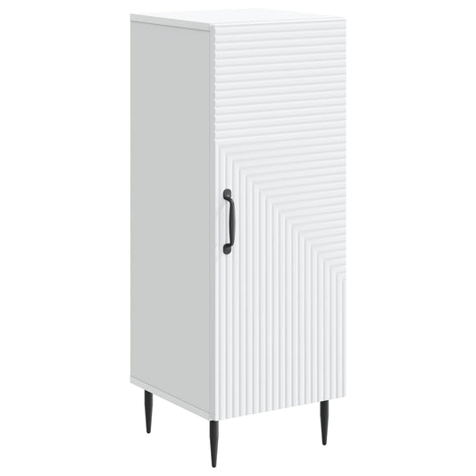 vidaXL Πλαϊνό γραφείο Λευκό 33 x 34,5 x 89,5 εκ Επεξεργασμένο Ξύλο