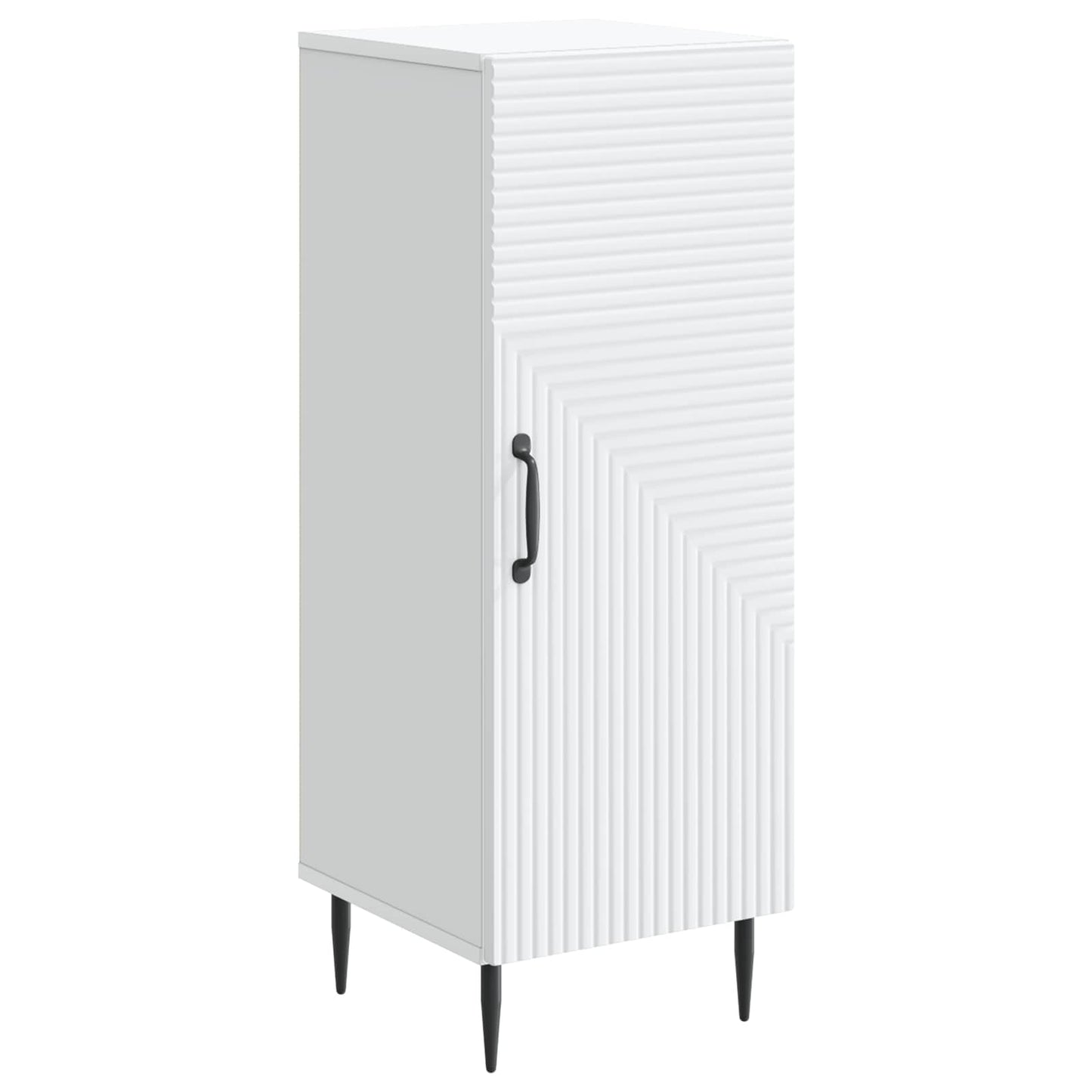 vidaXL Πλαϊνό γραφείο Λευκό 33 x 34,5 x 89,5 εκ Επεξεργασμένο Ξύλο