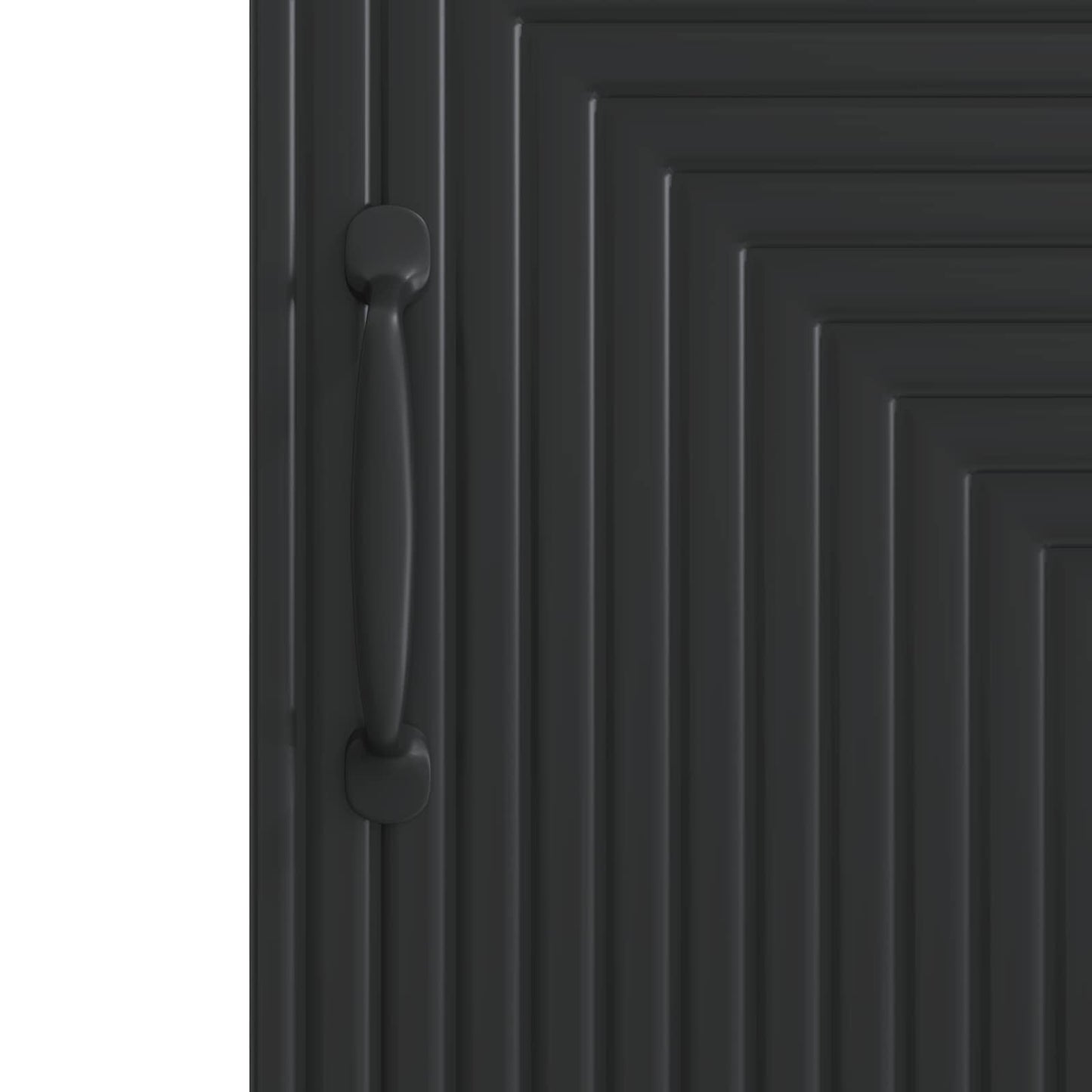 vidaXL Πλαϊνό γραφείο Μαύρο 33 x 34,5 x 89,5 εκ Επεξεργασμένο Ξύλο