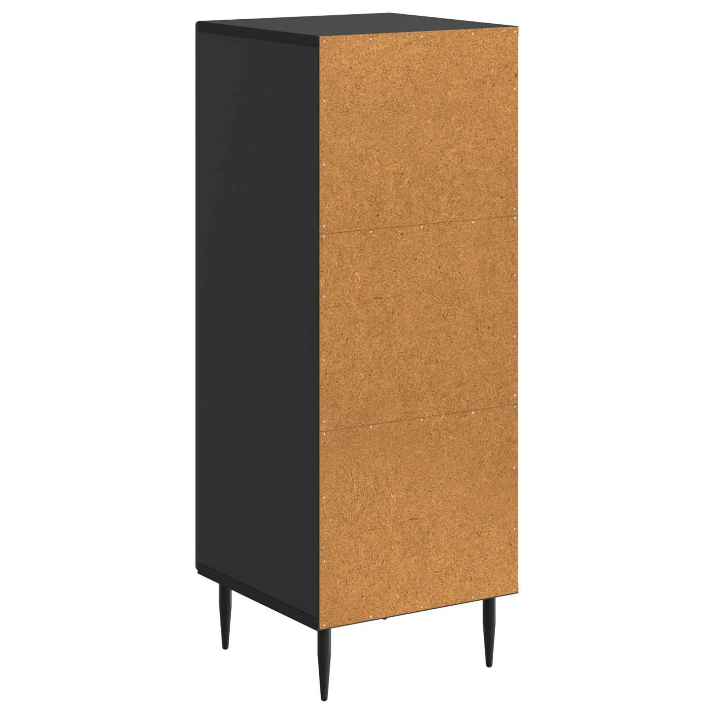vidaXL Πλαϊνό γραφείο Μαύρο 33 x 34,5 x 89,5 εκ Επεξεργασμένο Ξύλο