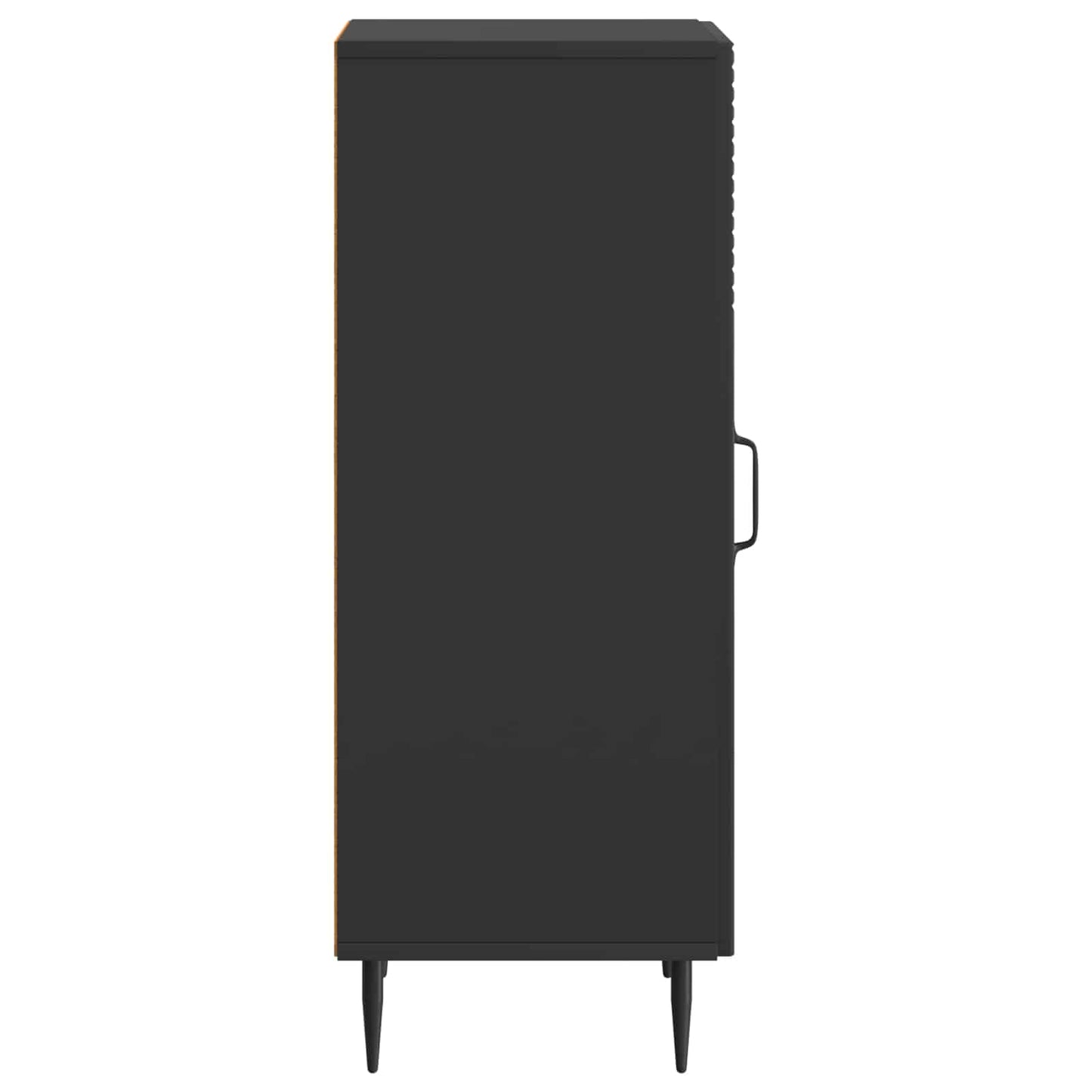 vidaXL Πλαϊνό γραφείο Μαύρο 33 x 34,5 x 89,5 εκ Επεξεργασμένο Ξύλο