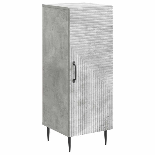 vidaXL Πλαϊνό γραφείο Γκρι Σκυροδέματος 33 x 34,5 x 89,5 εκ
