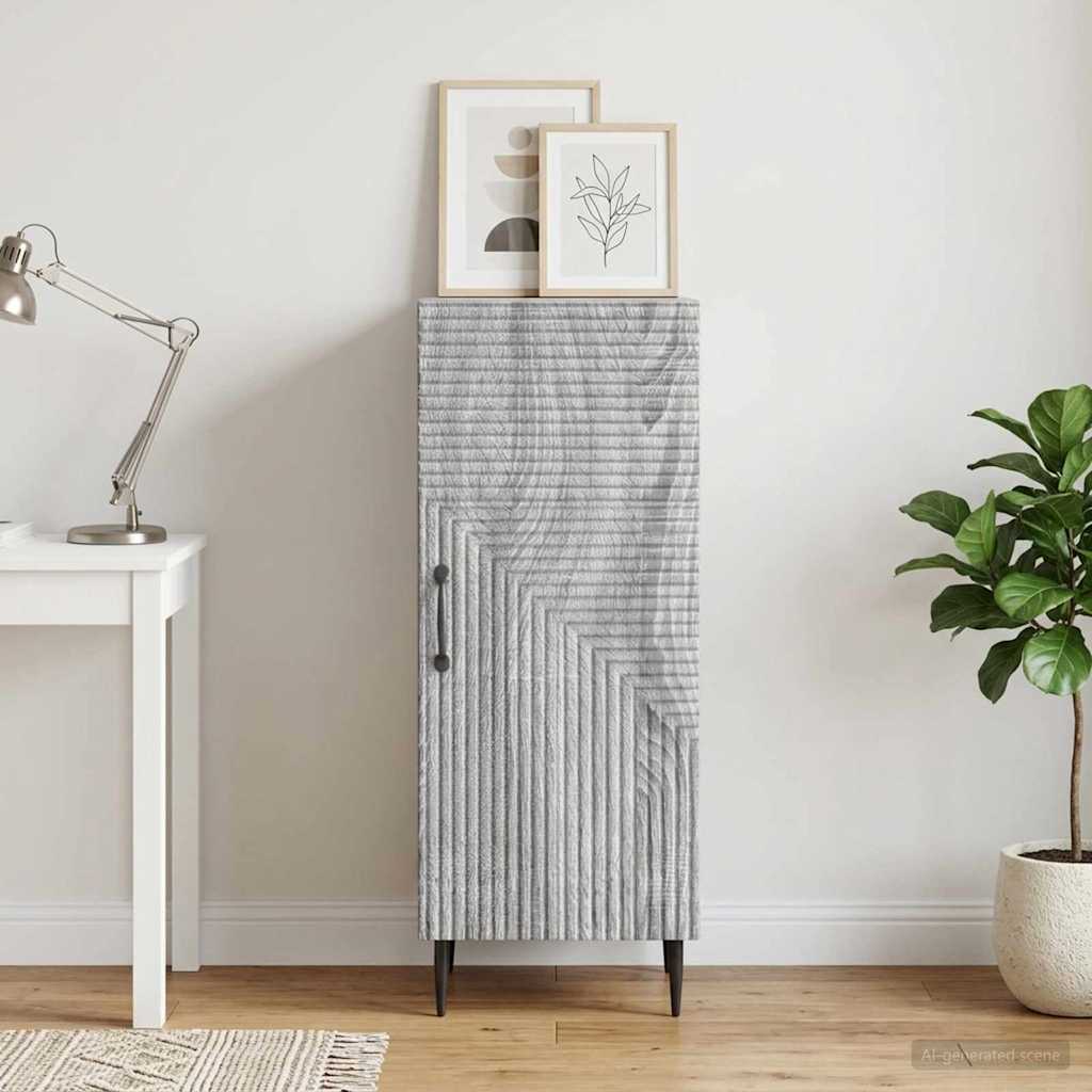 vidaXL Πλαϊνό γραφείο Γκρι Sonoma 33 x 34,5 x 89,5 εκ