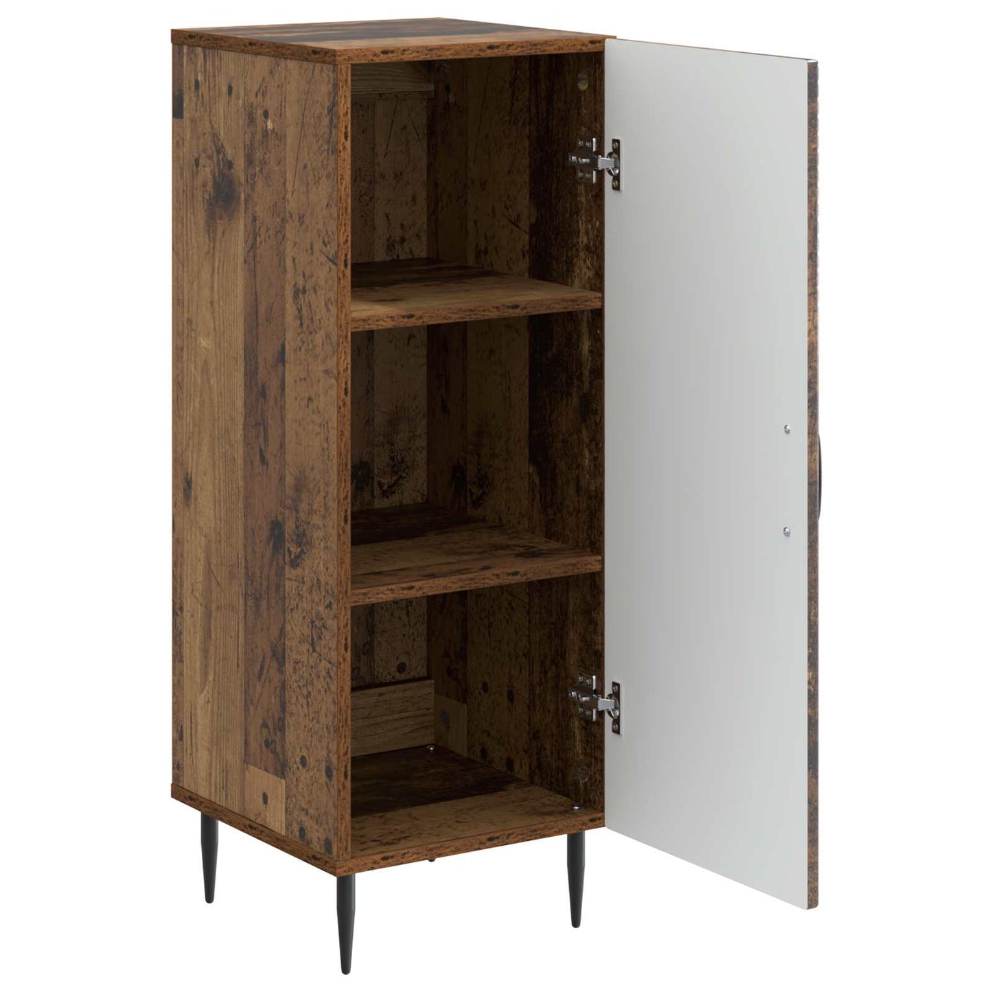 vidaXL Πλαϊνό γραφείο Παλαιωμένο ξύλο 33 x 34,5 x 89,5 εκ