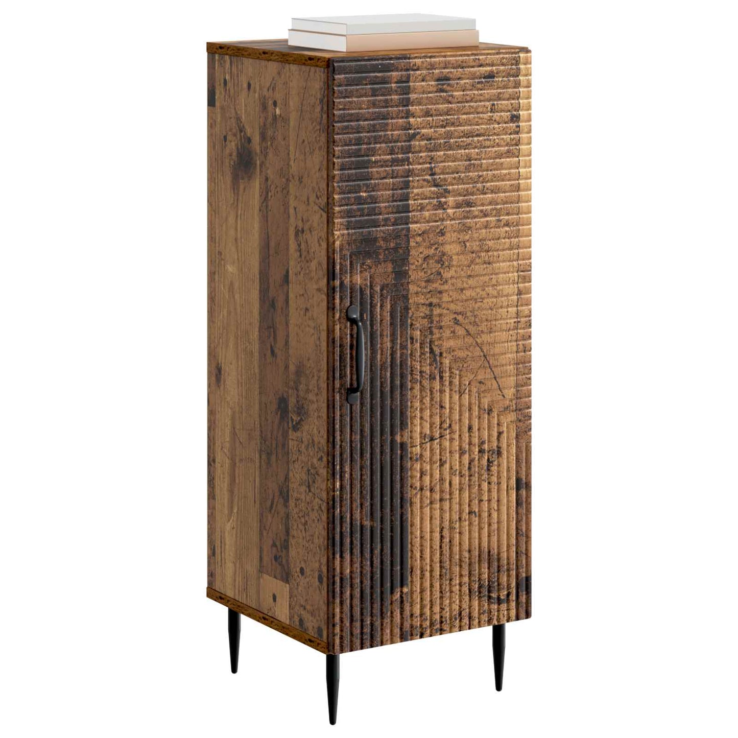vidaXL Πλαϊνό γραφείο Παλαιωμένο ξύλο 33 x 34,5 x 89,5 εκ