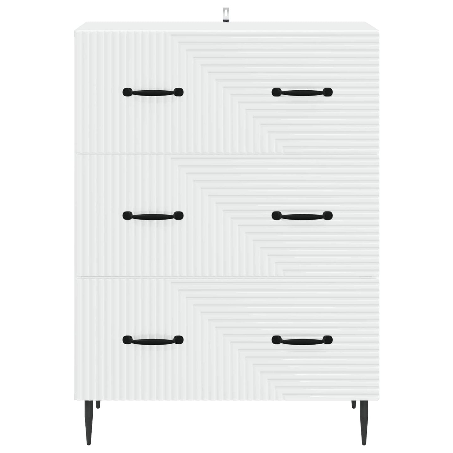 vidaXL Ντουλάπι με Συρτάρια Λευκό 66 x 34,5 x 89,5 εκ