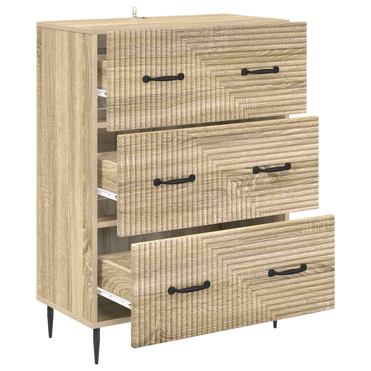 vidaXL Ντουλάπι με Συρτάρια 66 x 34,5 x 89,5 εκ Επεξεργασμένο Ξύλο
