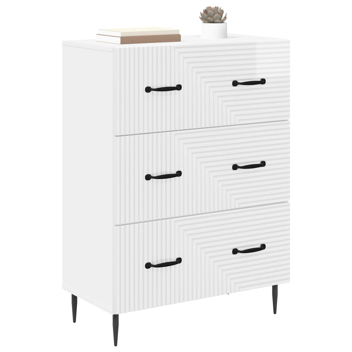 vidaXL Ντουλάπι με Συρτάρια 66 x 34,5 x 89,5 εκ Επεξεργασμένο Ξύλο