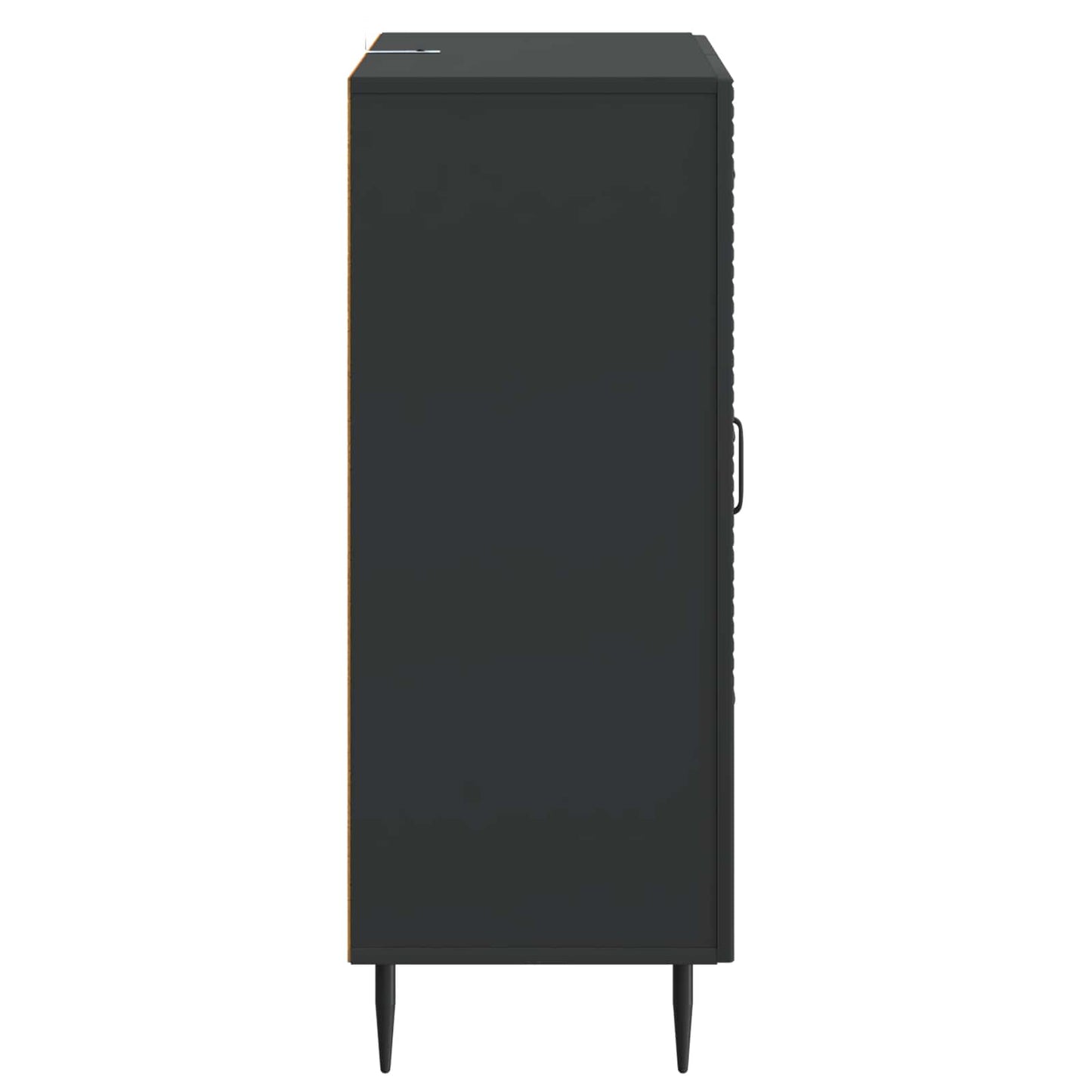 vidaXL Πλαϊνό γραφείο Μαύρο 66 x 34,5 x 89,5 εκ Επεξεργασμένο Ξύλο