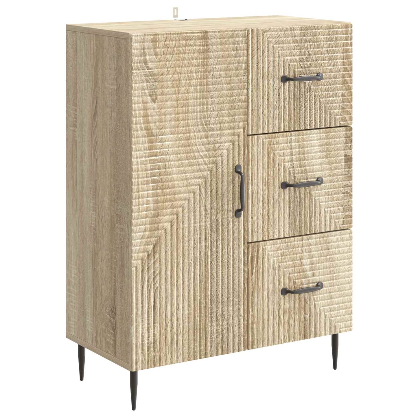 vidaXL Πλαϊνό γραφείο με συρτάρι Sonoma Δρυς 66 x 34,5 x 89,5 εκ