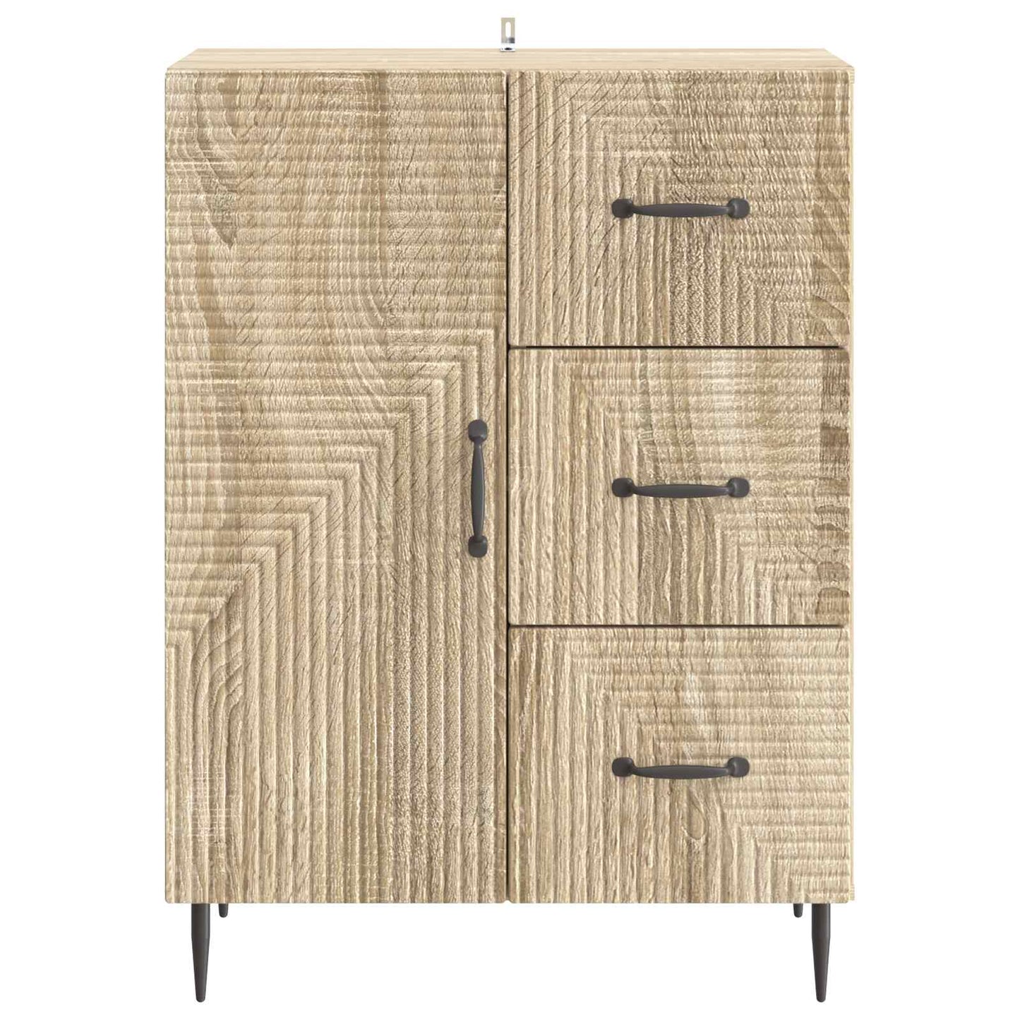 vidaXL Πλαϊνό γραφείο με συρτάρι Sonoma Δρυς 66 x 34,5 x 89,5 εκ