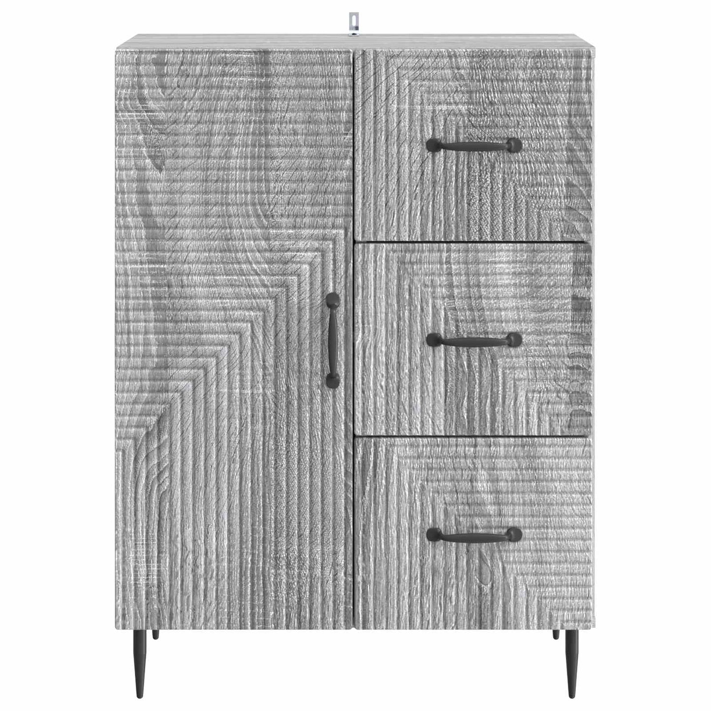vidaXL Πλαϊνό γραφείο με συρτάρι Γκρι Sonoma 66 x 34,5 x 89,5 εκ