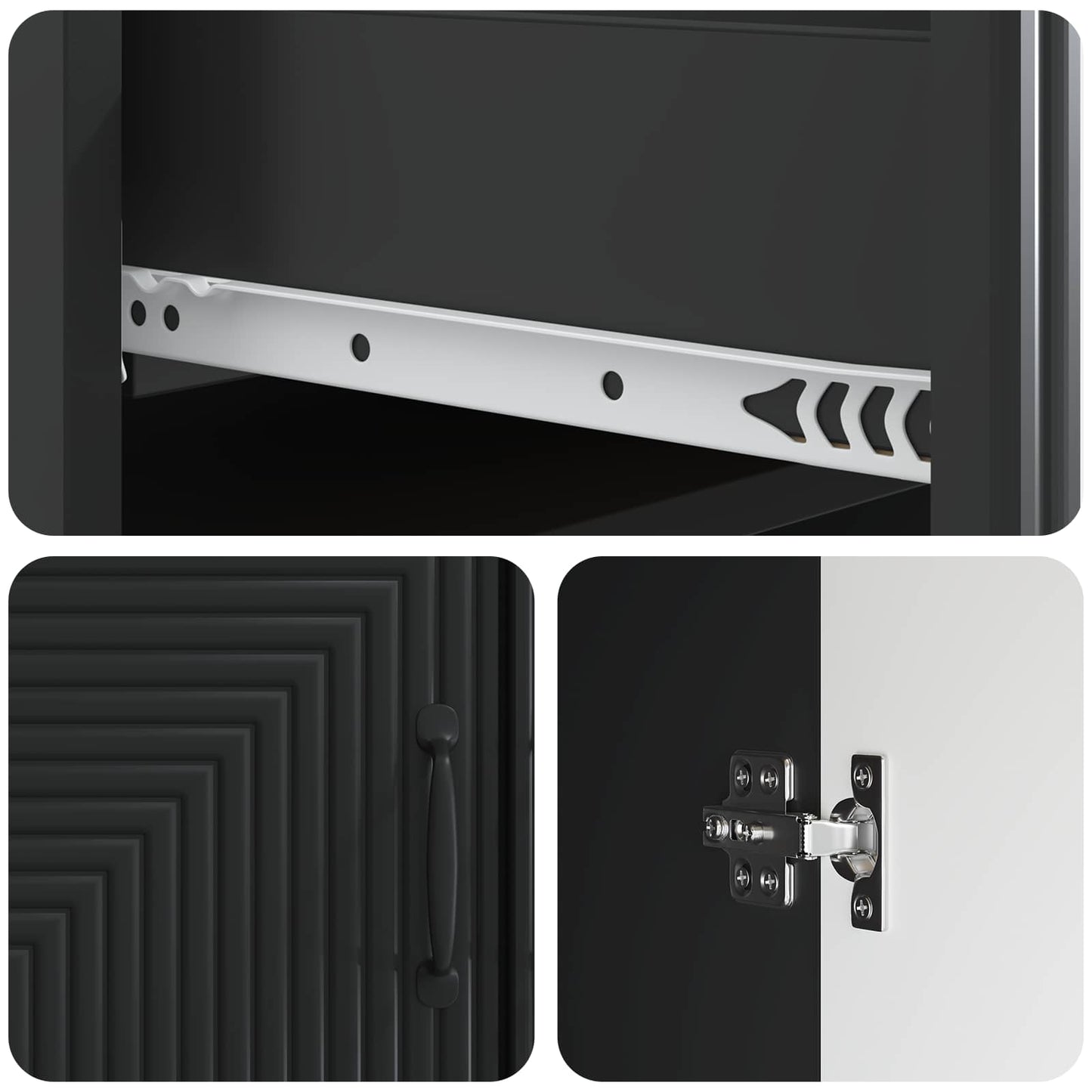 vidaXL Πλαϊνό γραφείο Μαύρο 66 x 34,5 x 89,5 εκ Επεξεργασμένο Ξύλο