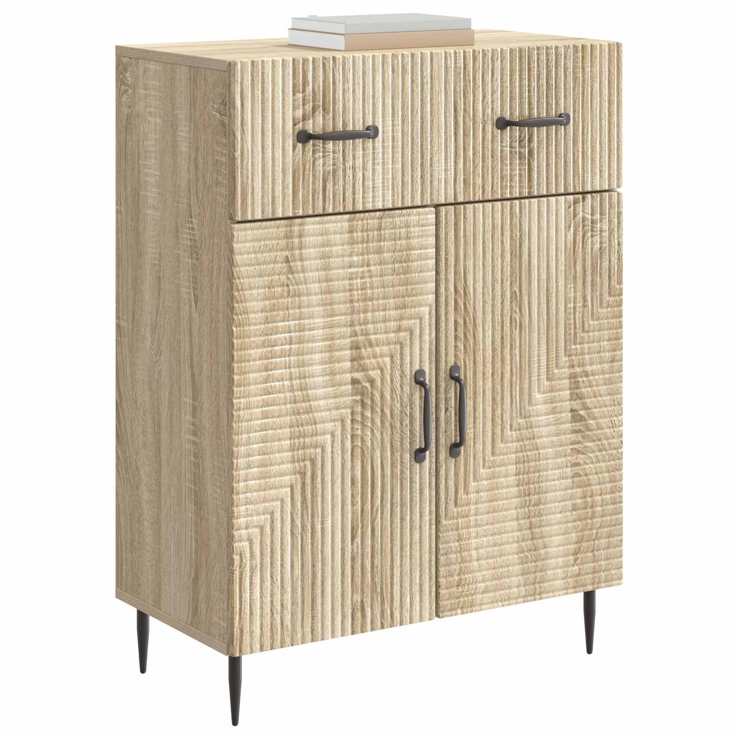 vidaXL Πλαϊνό γραφείο με συρτάρι Sonoma Δρυς 66 x 34,5 x 89,5 εκ