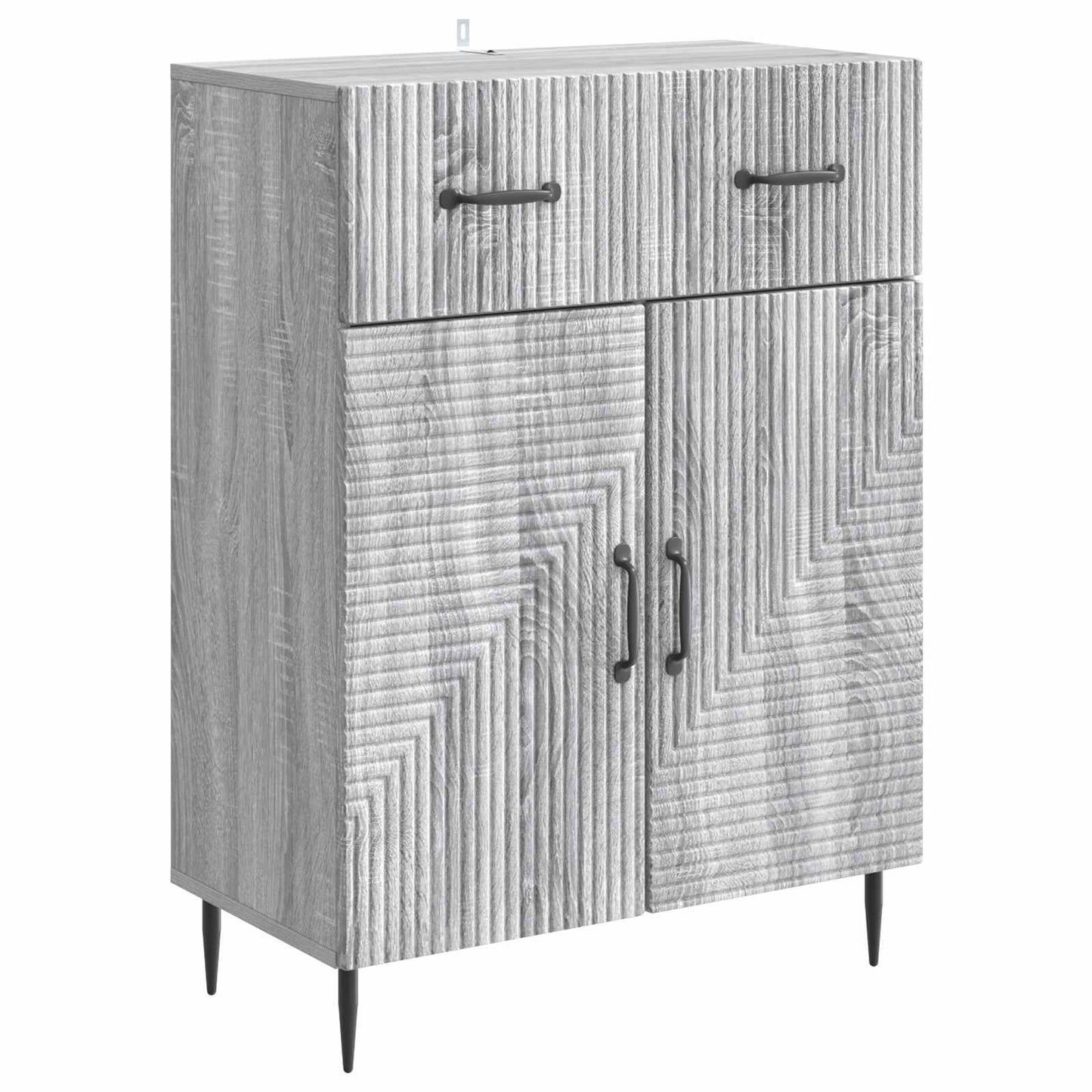 vidaXL Πλαϊνό γραφείο με συρτάρι Γκρι Sonoma 66 x 34,5 x 89,5 εκ