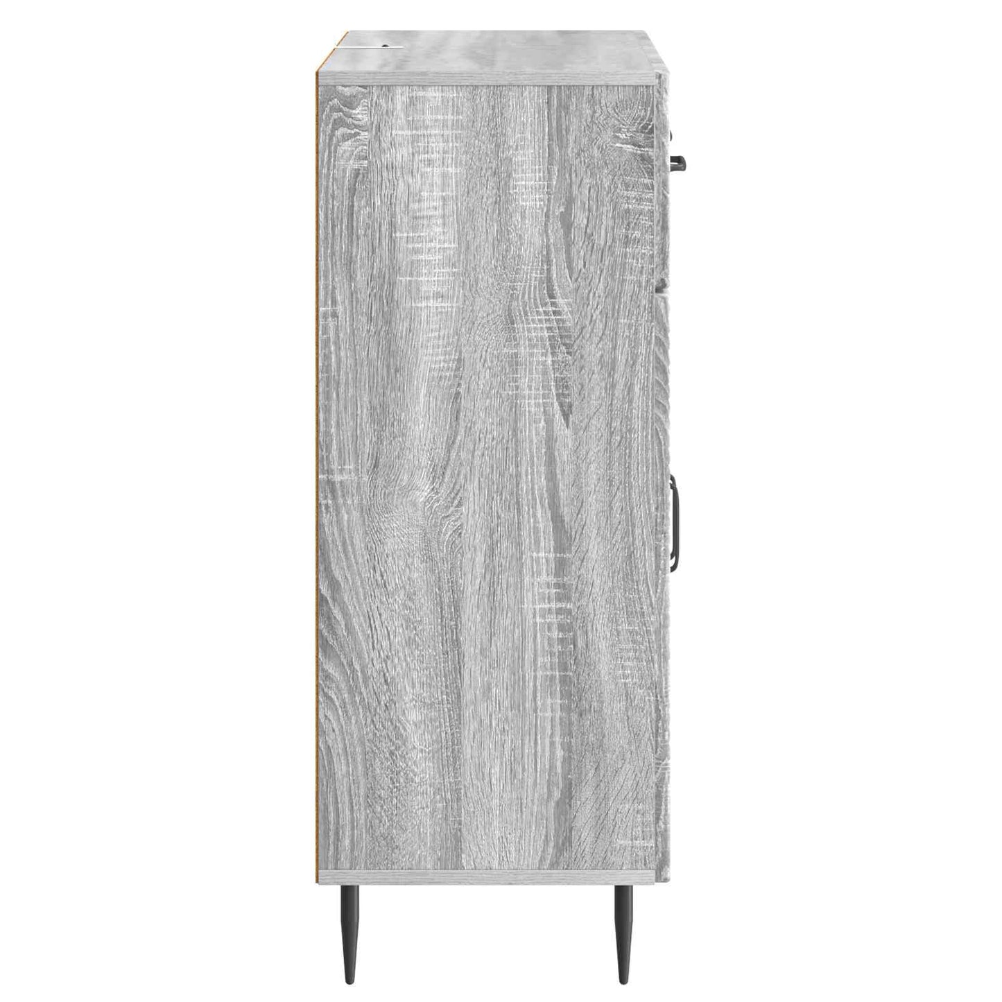 vidaXL Πλαϊνό γραφείο με συρτάρι Γκρι Sonoma 66 x 34,5 x 89,5 εκ