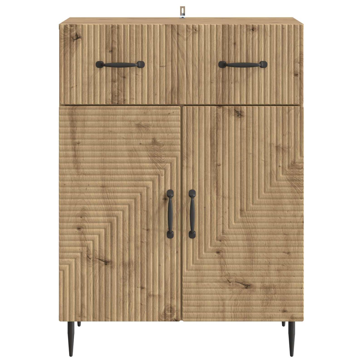 vidaXL Πλαϊνό γραφείο Artisan Δρυς 66 x 34,5 x 89,5 εκ