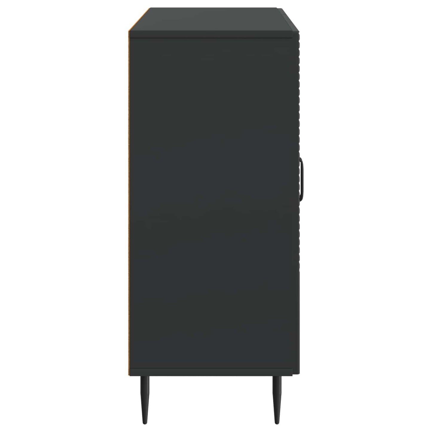 vidaXL Πλαϊνό γραφείο Μαύρο 89 x 34,5 x 80 εκ Επεξεργασμένο Ξύλο