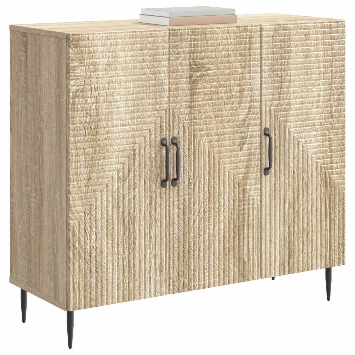 vidaXL Πλαϊνό γραφείο Sonoma Δρυς 89 x 34,5 x 80 εκ Επεξεργασμένο Ξύλο