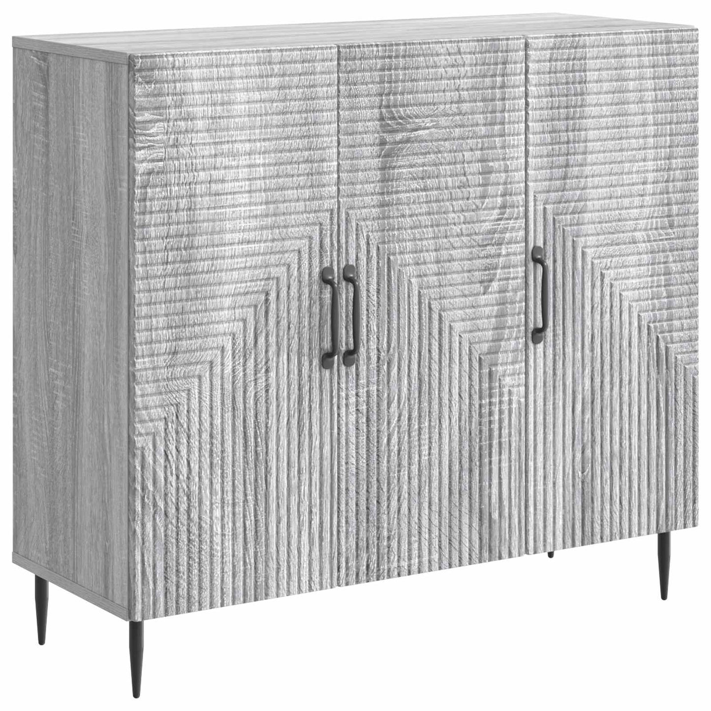 vidaXL Πλαϊνό γραφείο Γκρι Sonoma 89 x 34,5 x 80 εκ Επεξεργασμένο Ξύλο