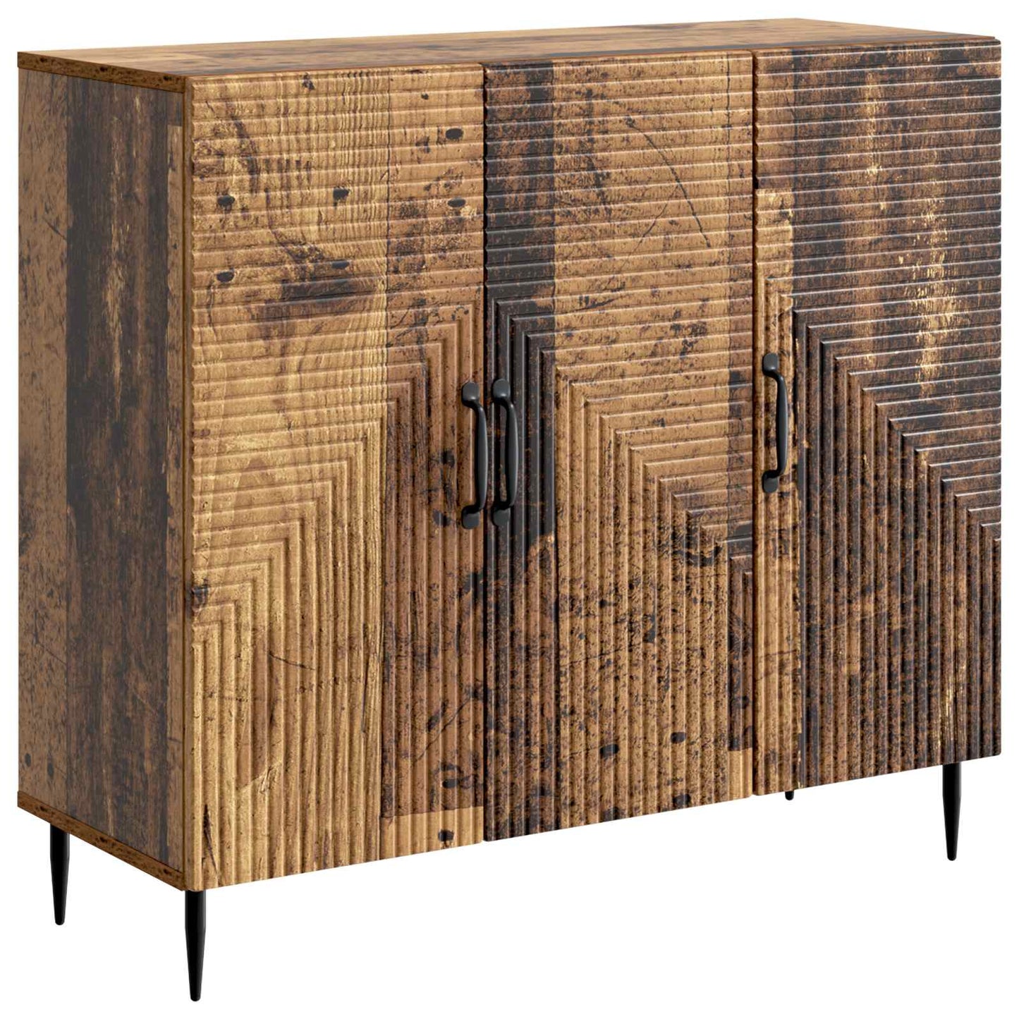 vidaXL Πλαϊνό γραφείο Παλαιωμένο ξύλο 89 x 34,5 x 80 εκ