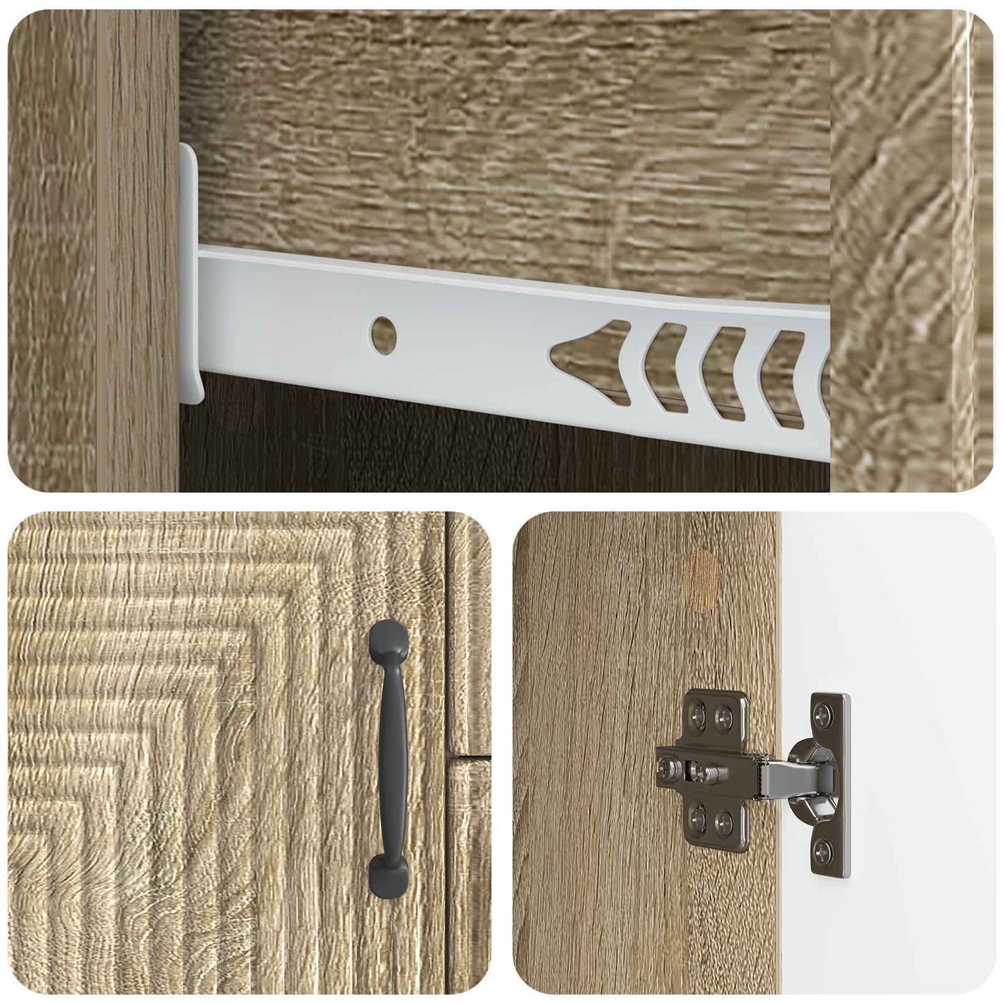 vidaXL Πλαϊνό γραφείο με συρτάρι Sonoma Δρυς 89 x 34,5 x 60 εκ.