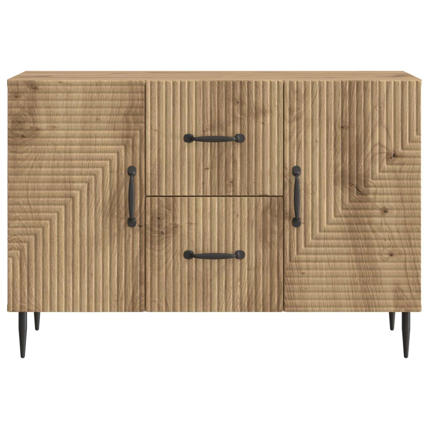 vidaXL Πλαϊνό γραφείο Artisan Δρυς 89 x 34,5 x 60 εκ.