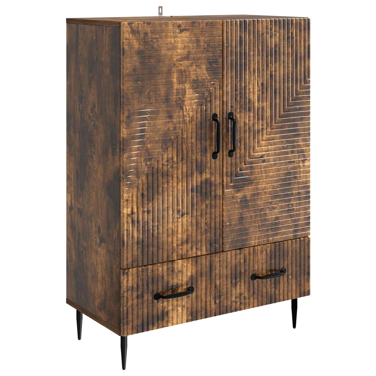 vidaXL Πλαϊνό γραφείο Καπνισμένο Ξύλο Δρυός 66 x 34,5 x 95 εκ.