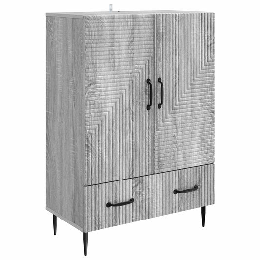 vidaXL Πλαϊνό γραφείο με συρτάρι Γκρι Sonoma 66 x 34,5 x 95 εκ.