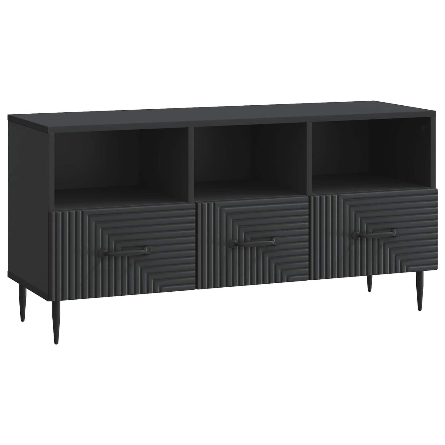 vidaXL Ντουλάπι TV Μαύρο 102 x 34,5 x 50 εκ. Επεξεργασμένο Ξύλο