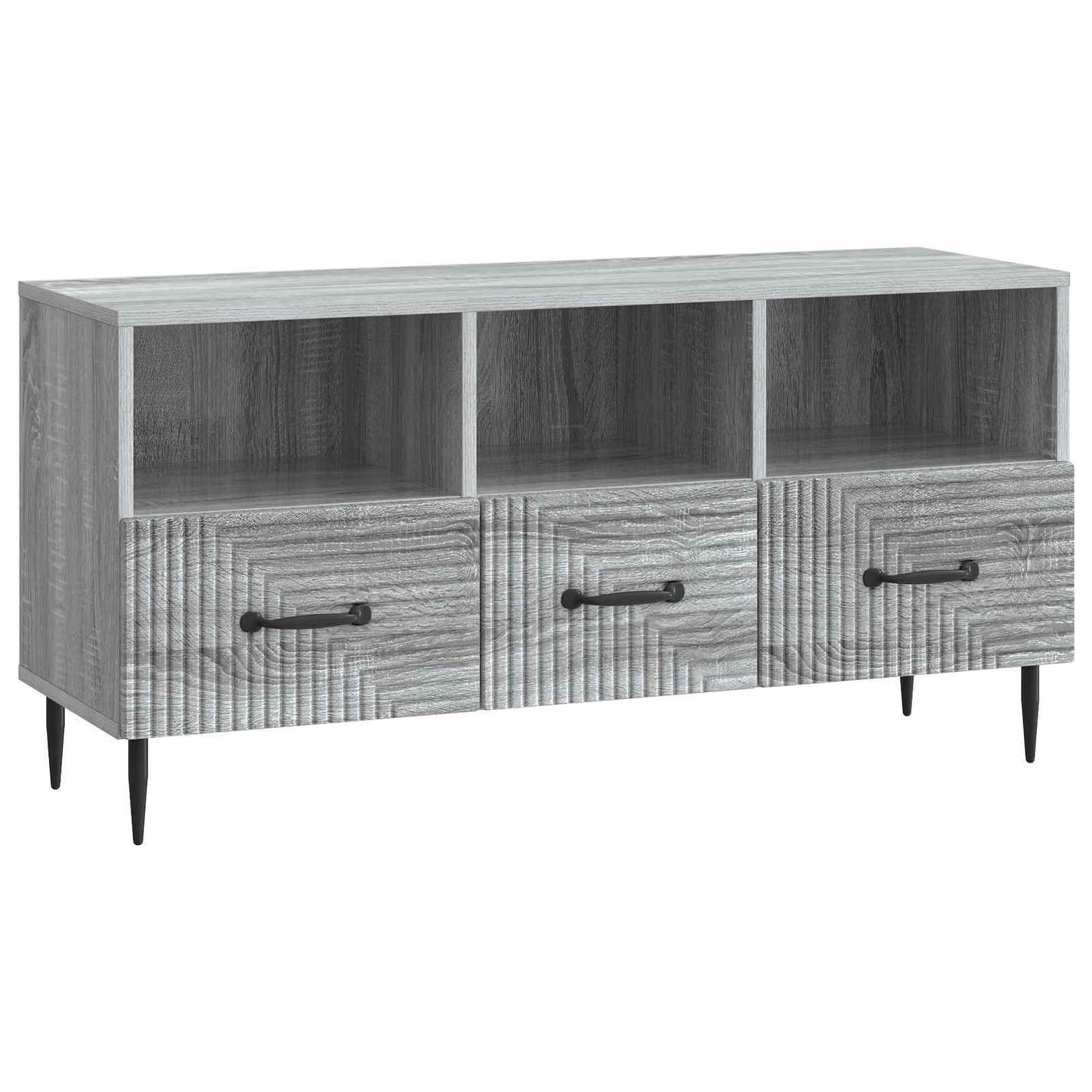 vidaXL Ντουλάπι TV Γκρι Sonoma 102 x 34,5 x 50 εκ. Επεξεργασμένο Ξύλο