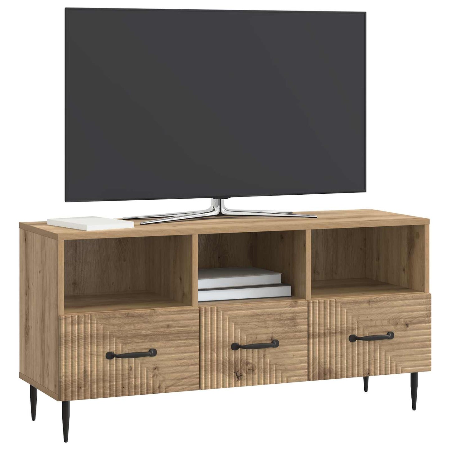 vidaXL Ντουλάπι TV Artisan Δρυς 102 x 34,5 x 50 εκ. Επεξεργασμένο Ξύλο