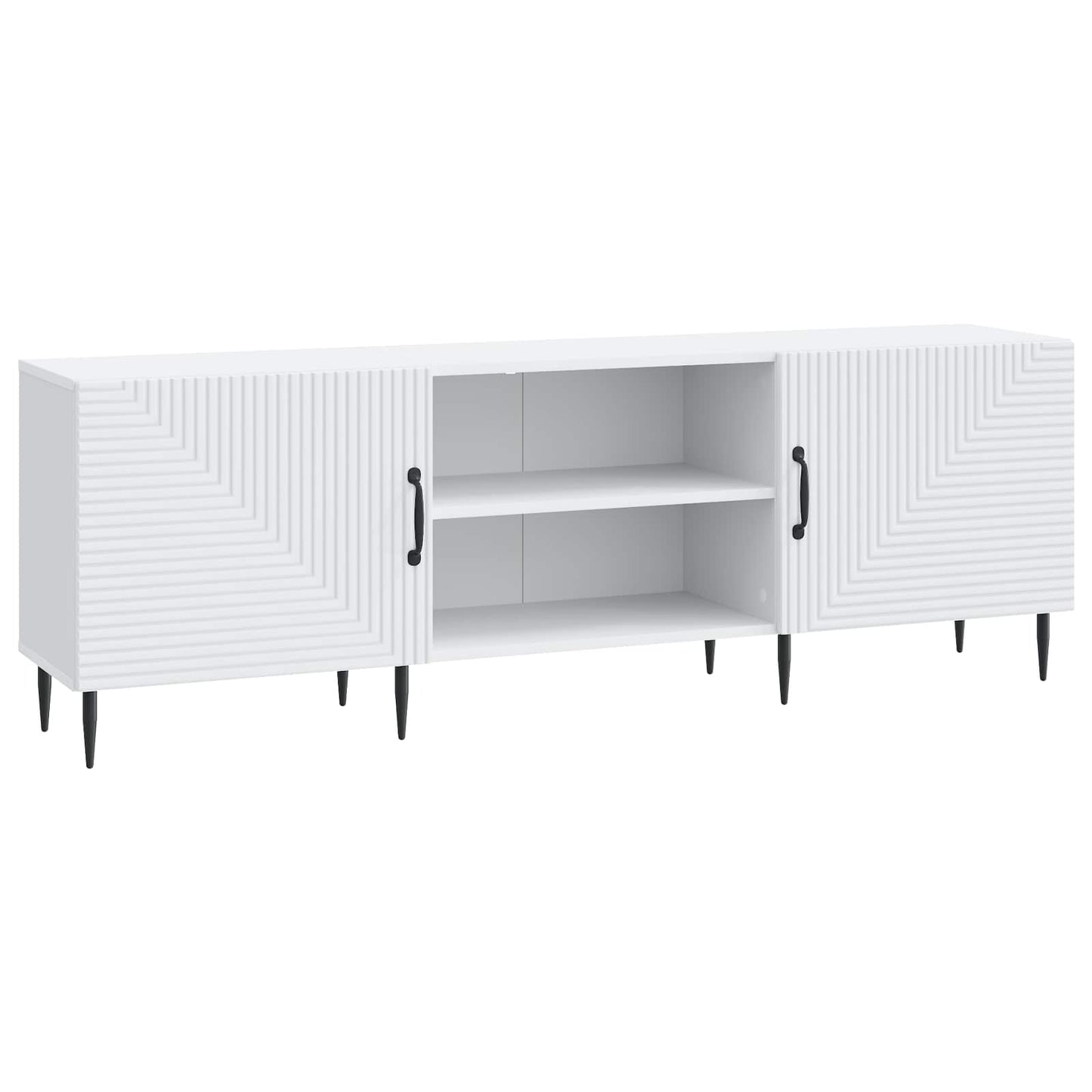 vidaXL Ντουλάπι TV Λευκό 150 x 31 x 50 εκ. Επεξεργασμένο Ξύλο