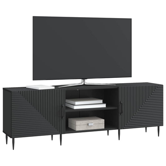 vidaXL Ντουλάπι TV Μαύρο 150 x 31 x 50 εκ. Επεξεργασμένο Ξύλο