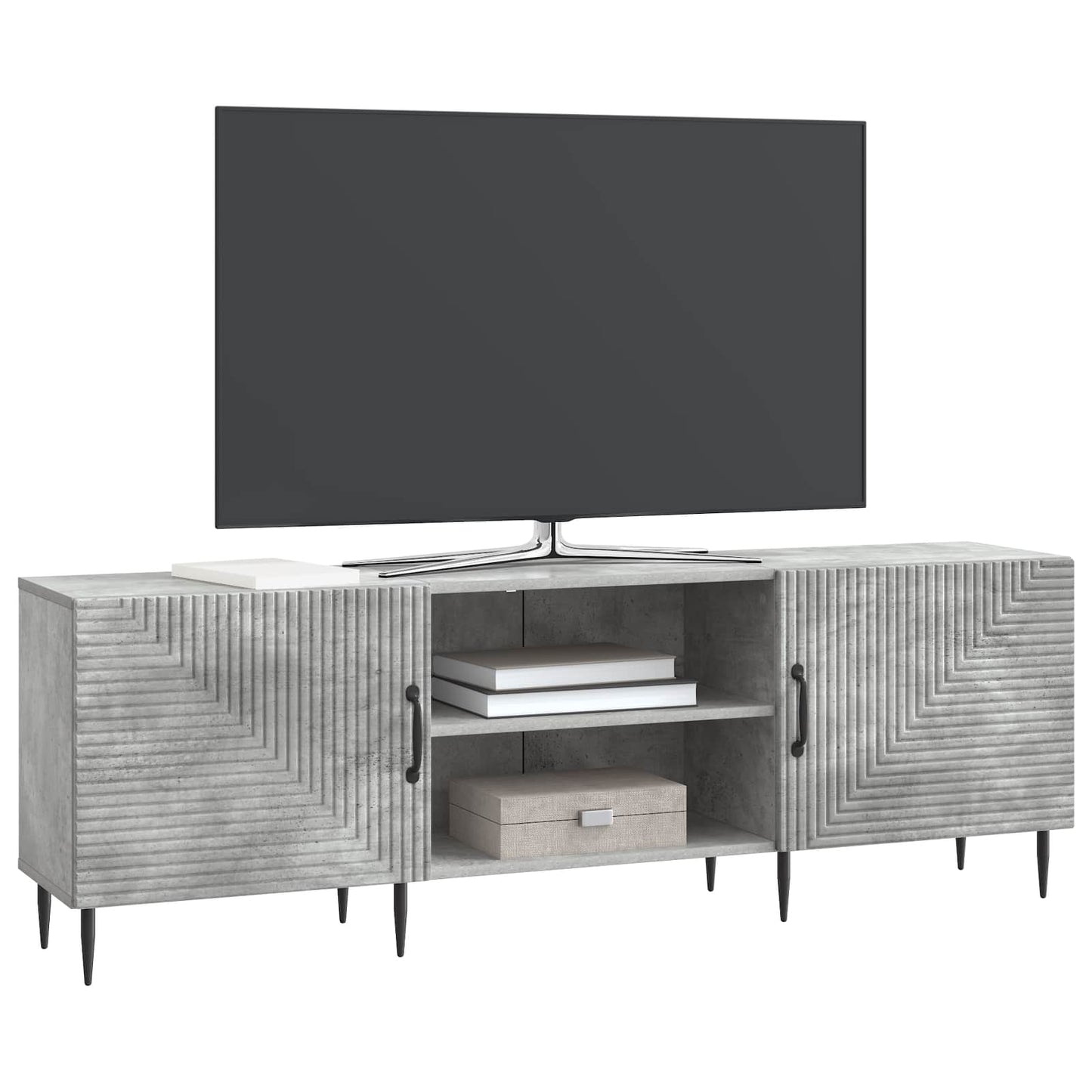vidaXL Ντουλάπι TV Γκρι Σκυροδέματος 150 x 31 x 50 εκ.
