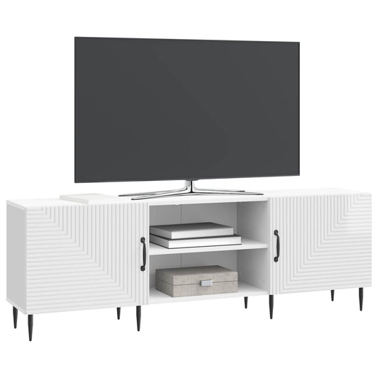 vidaXL Ντουλάπι TV Γυαλιστερό Λευκό 150 x 31 x 50 εκ.