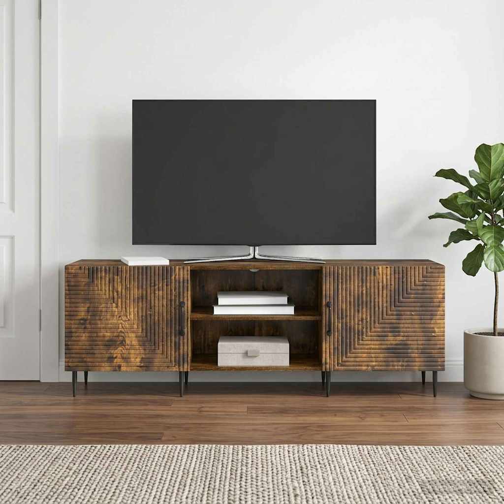 vidaXL Ντουλάπι TV Καπνισμένο Ξύλο Δρυός 150 x 31 x 50 εκ.