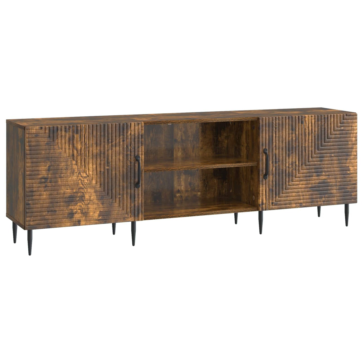 vidaXL Ντουλάπι TV Καπνισμένο Ξύλο Δρυός 150 x 31 x 50 εκ.