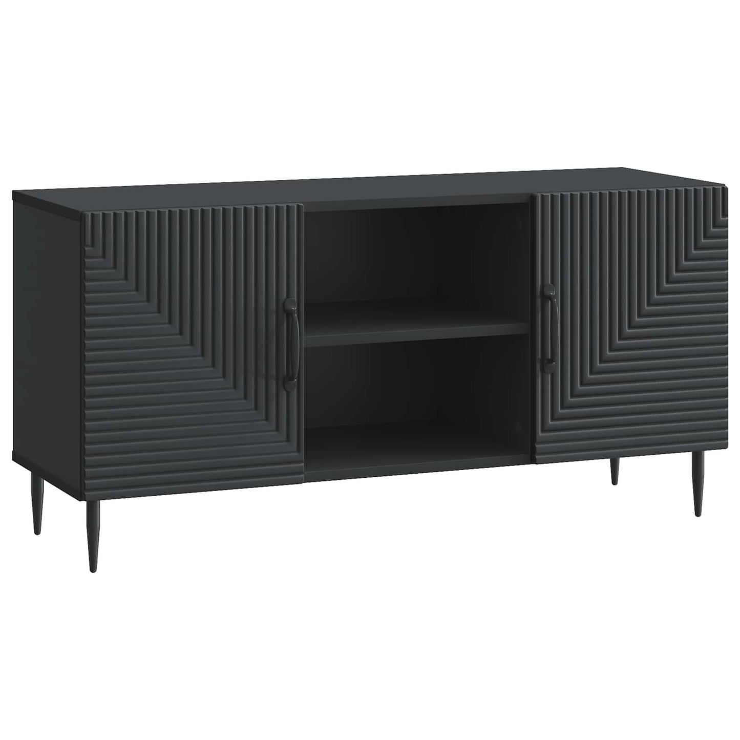 vidaXL Ντουλάπι TV Μαύρο 102 x 34,5 x 50 εκ. Επεξεργασμένο Ξύλο
