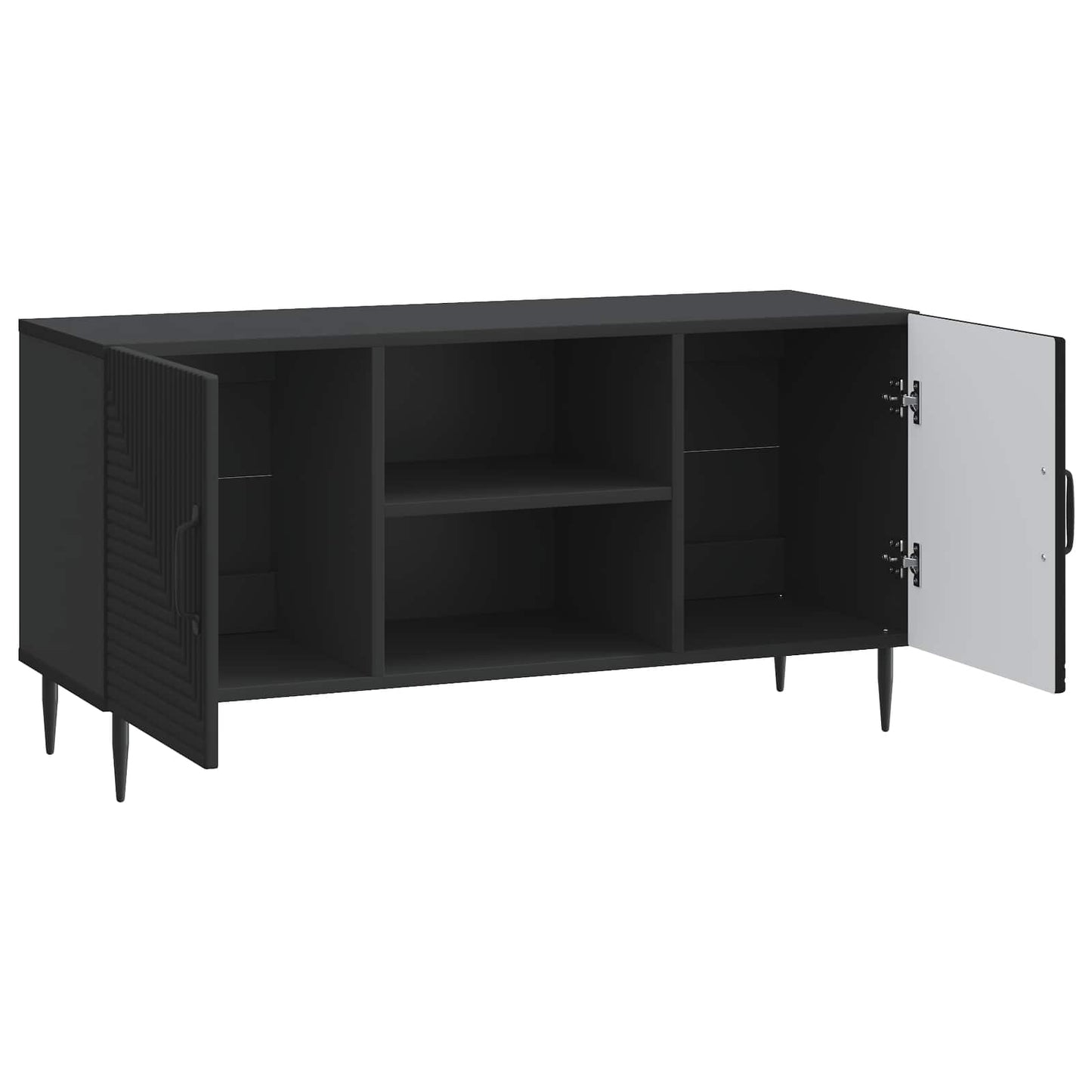 vidaXL Ντουλάπι TV Μαύρο 102 x 34,5 x 50 εκ. Επεξεργασμένο Ξύλο
