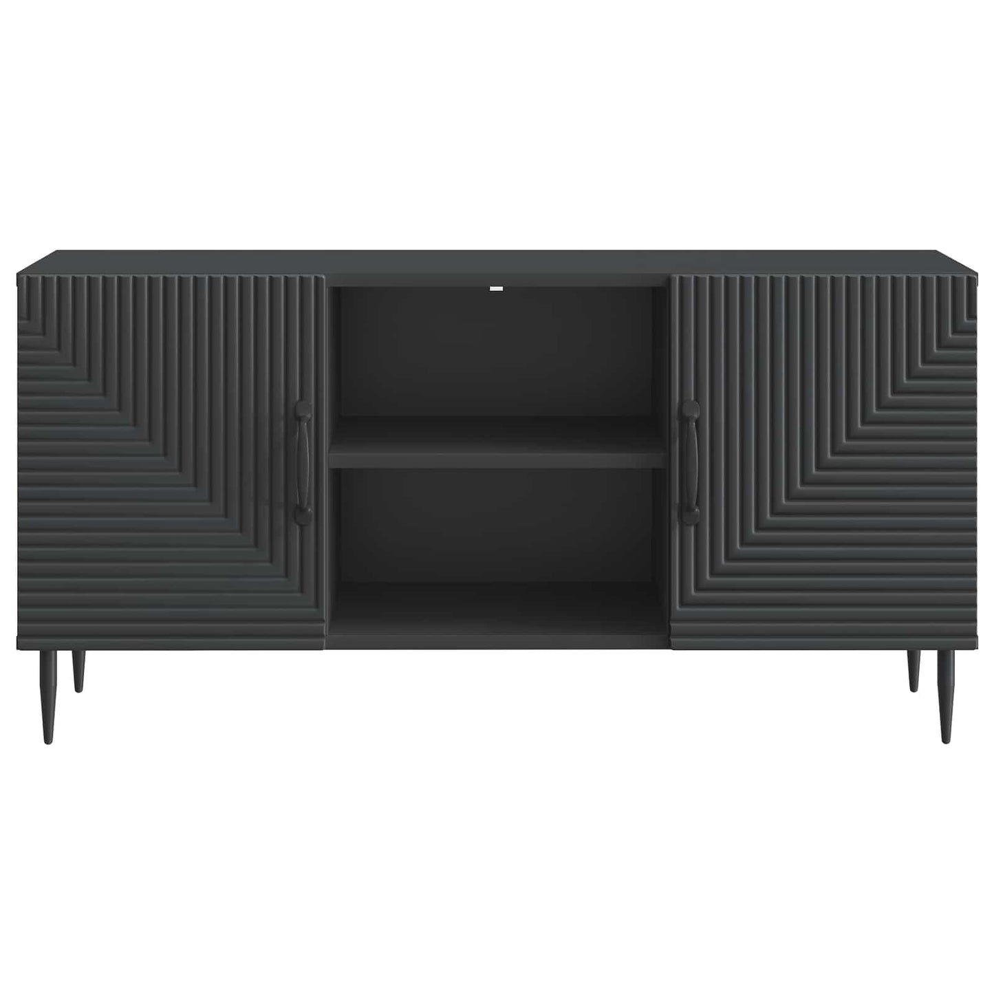 vidaXL Ντουλάπι TV Μαύρο 102 x 34,5 x 50 εκ. Επεξεργασμένο Ξύλο