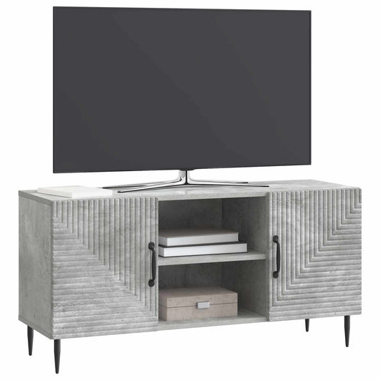 vidaXL Ντουλάπι TV Γκρι Σκυροδέματος 102 x 34,5 x 50 εκ.