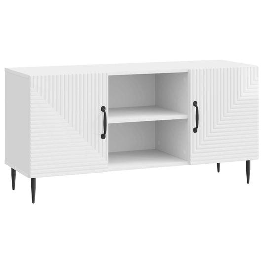vidaXL Ντουλάπι TV Γυαλιστερό Λευκό 102 x 34,5 x 50 εκ.