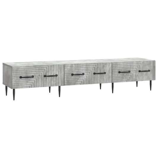 vidaXL Ντουλάπι TV με συρτάρι Γκρι Σκυροδέματος 147 x 34,5 x 30 εκ