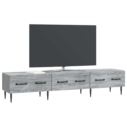 vidaXL Ντουλάπι TV Γκρι Sonoma 147 x 34,5 x 30 εκ Επεξεργασμένο Ξύλο