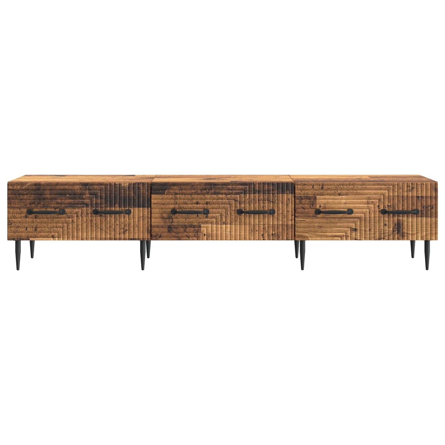 vidaXL Ντουλάπι TV με συρτάρι Παλαιωμένο ξύλο 147 x 34,5 x 30 εκ