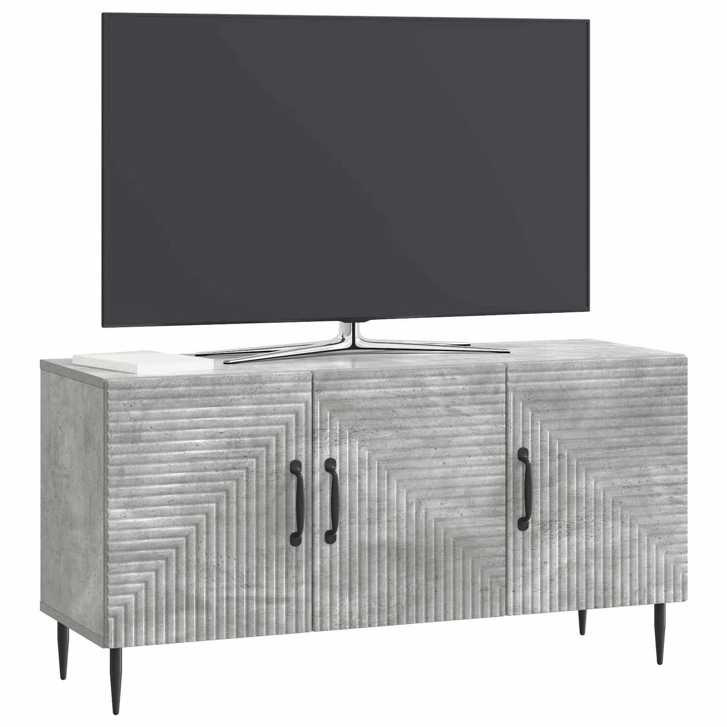 vidaXL Ντουλάπι TV Γκρι Σκυροδέματος 99 x 34,5 x 50 εκ.