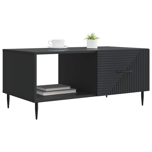 vidaXL Τραπεζάκι σαλονιού Μαύρο 90 x 50 x 40 cm Επεξεργασμένο Ξύλο