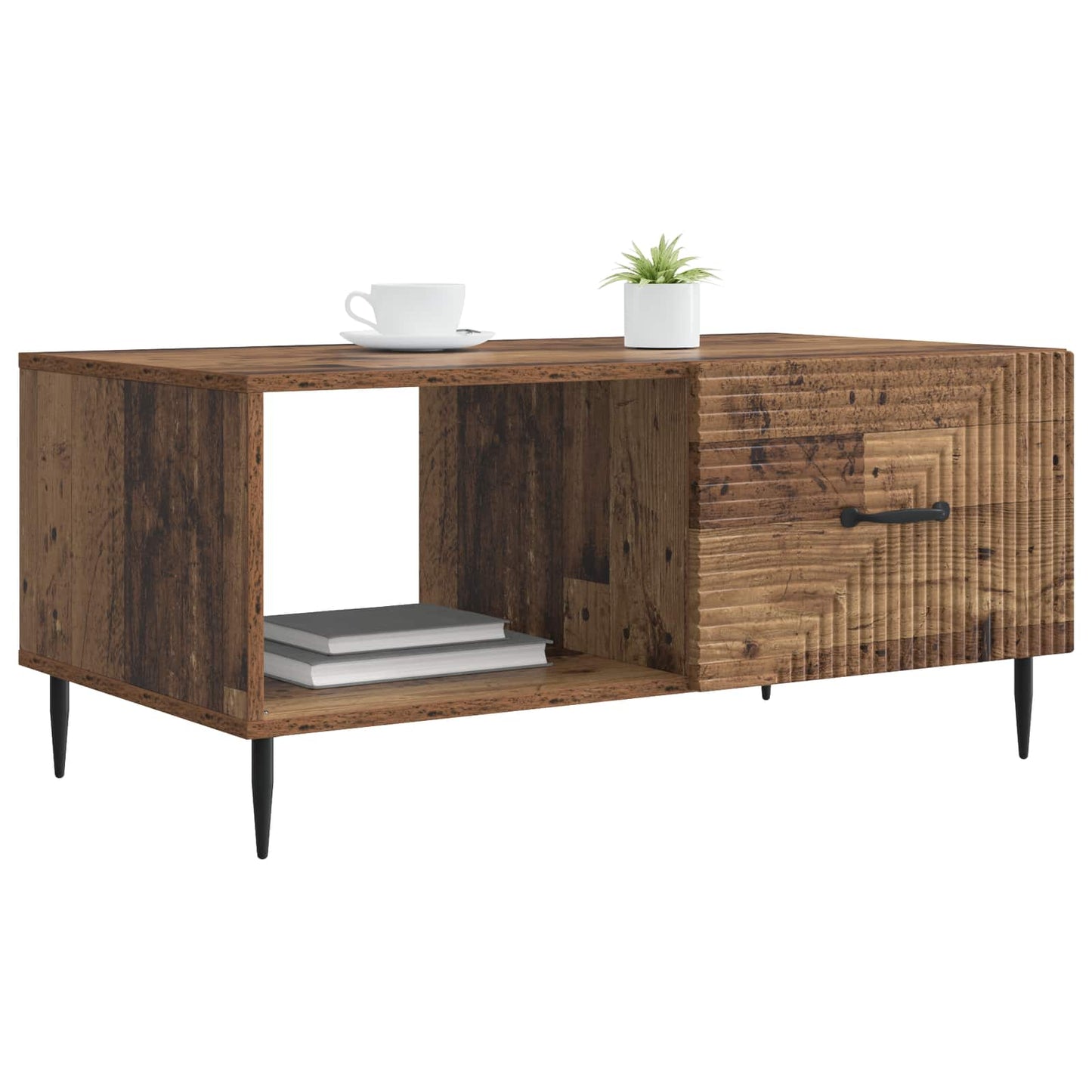 vidaXL Τραπεζάκι σαλονιού Παλαιωμένο ξύλο 90 x 50 x 40 cm